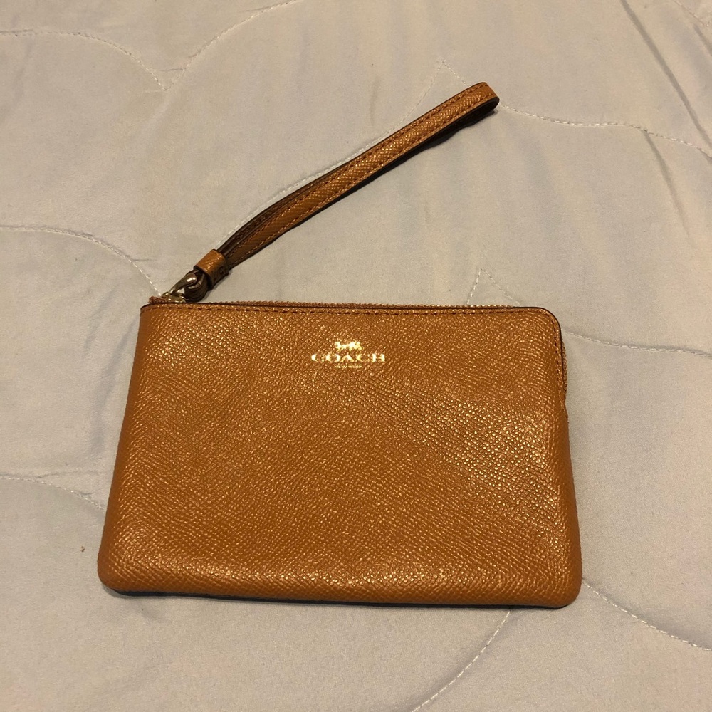 NWOT Brown Coach Wristlet